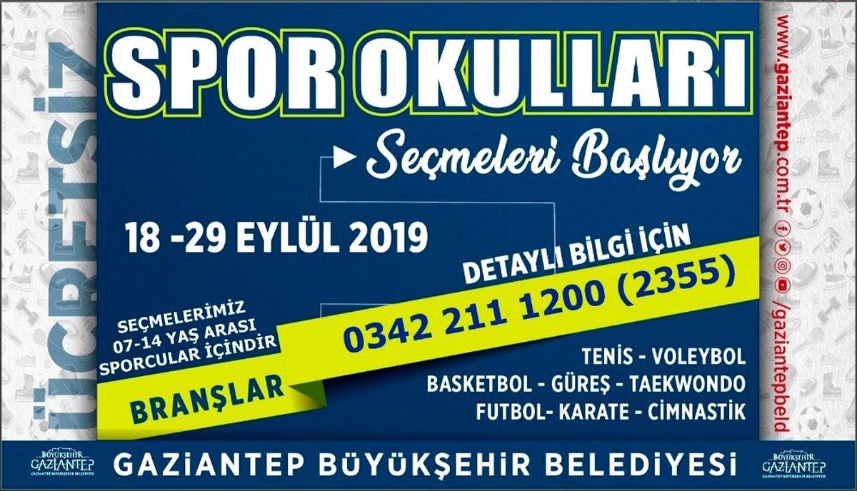 Spor okulları seçmeleri başlıyor