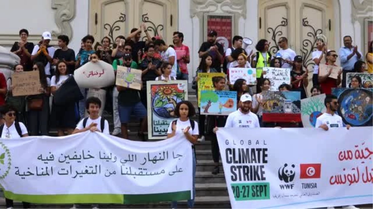 Tunus\'ta iklim değişikliği protestosu