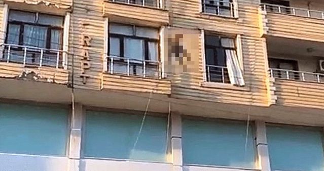 Bir binanın 6'ıncı katına çıkan genç kız, kimseyi dinlemeyerek aşağıya atladı