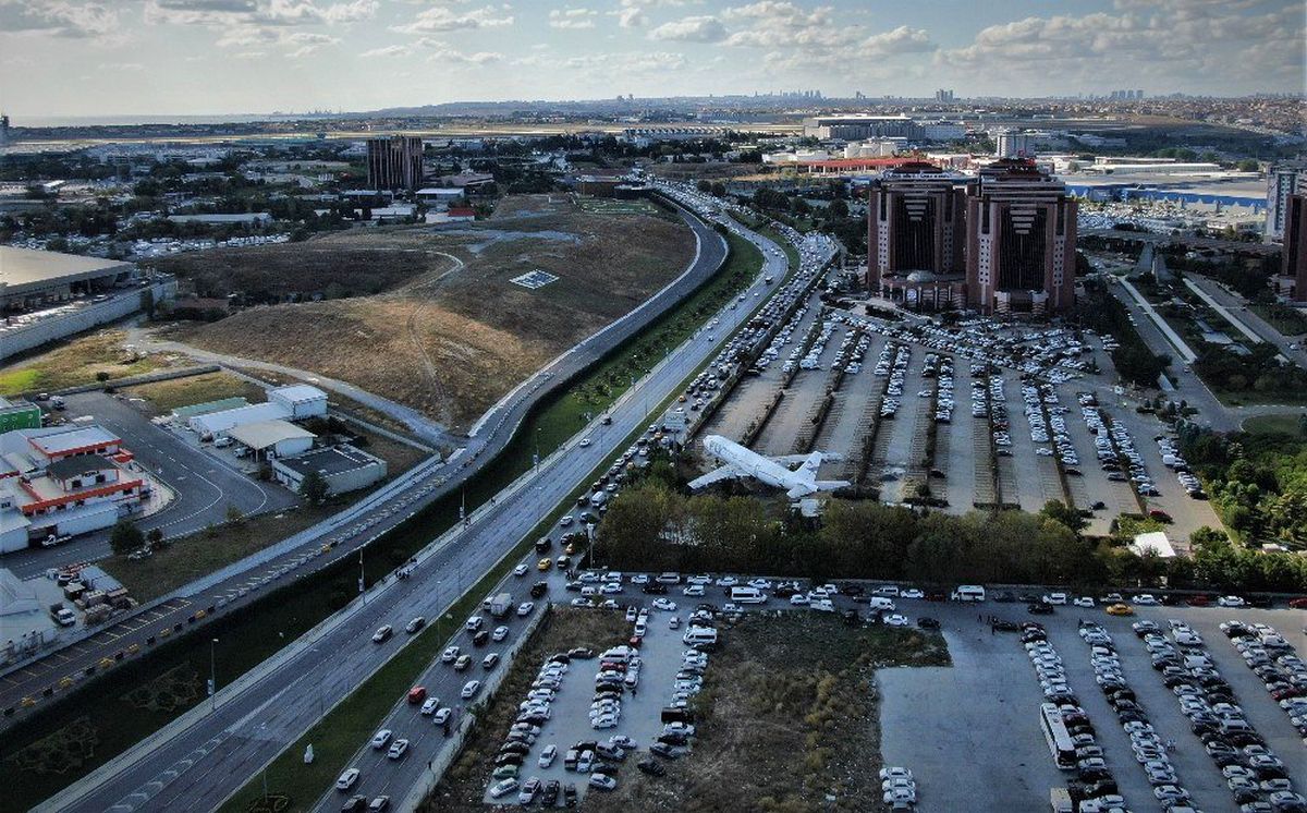 İstanbul\'da TEKNOFEST yoğunluğu havadan görüntülendi
