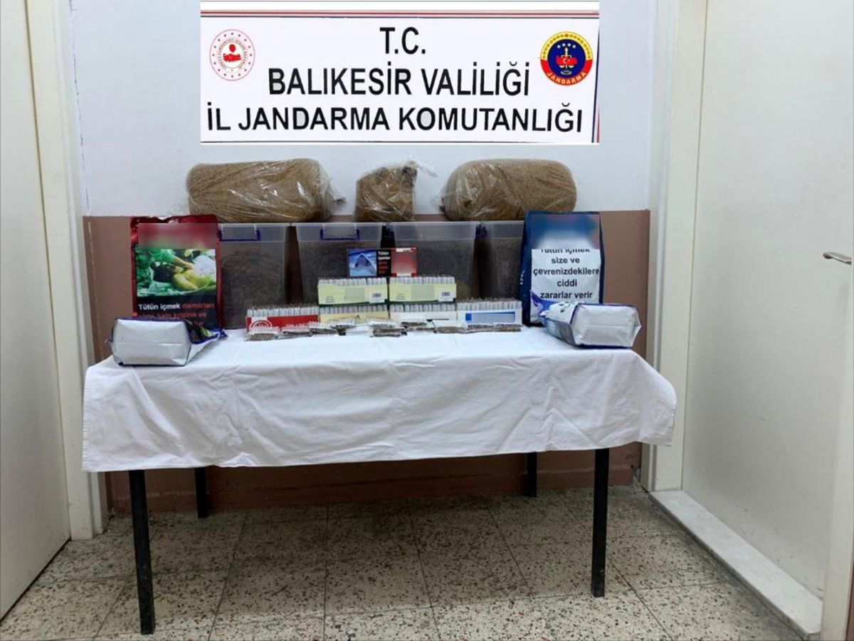 Jandarmadan kaçak sigara ve tütün operasyonu