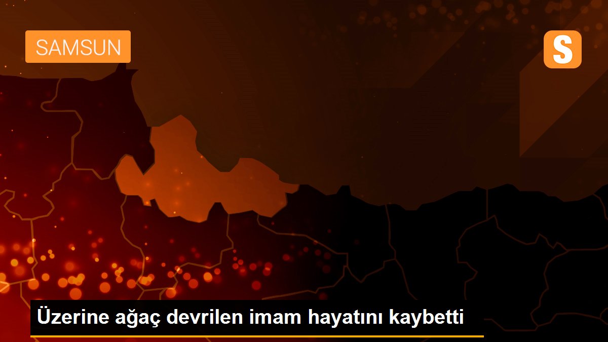 Üzerine ağaç devrilen imam hayatını kaybetti