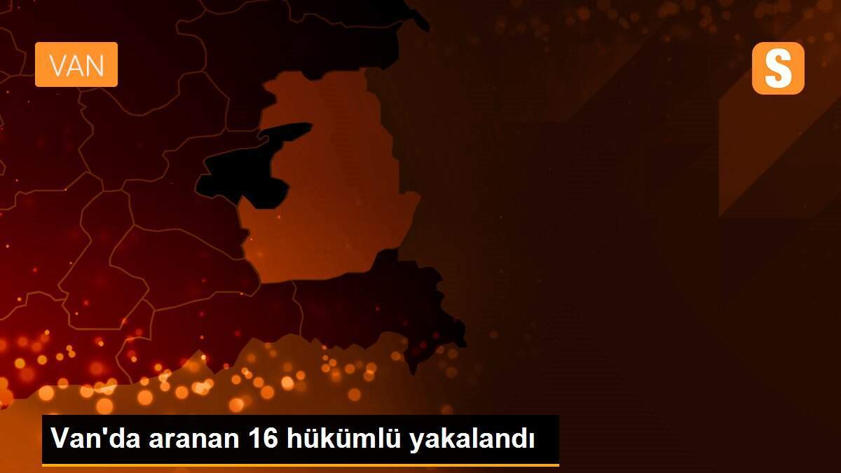 Van\'da aranan 16 hükümlü yakalandı