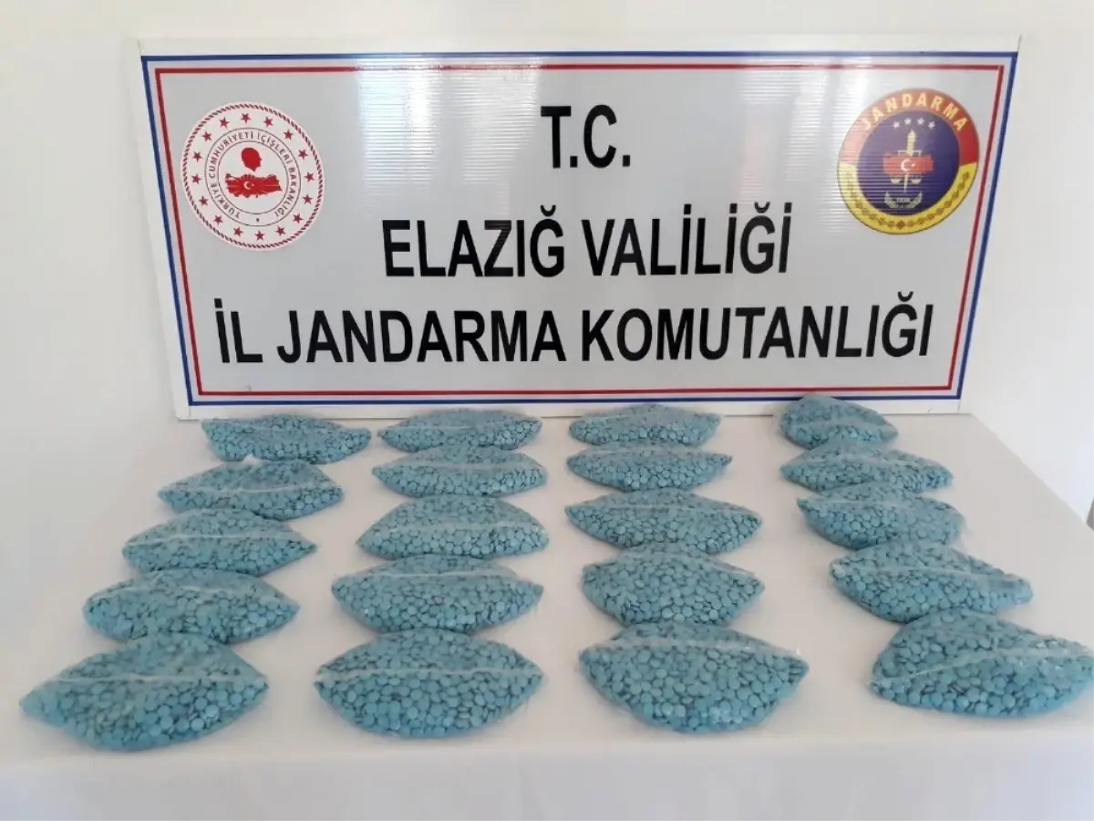 Elazığ\'da 20 bin adet uyuşturucu hap ele geçirildi