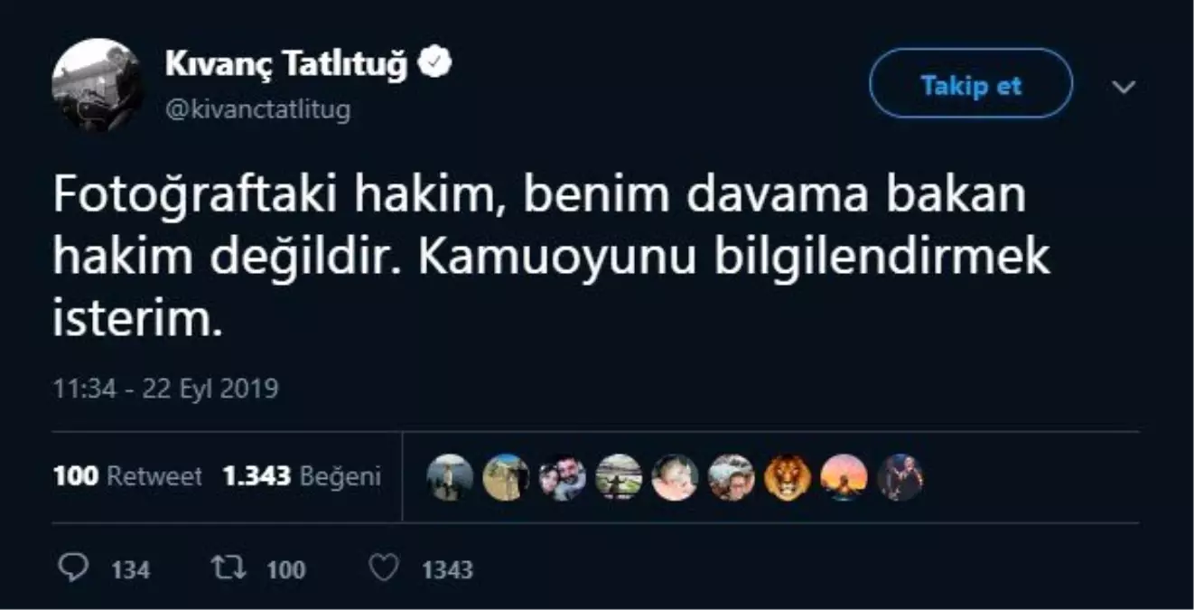 Kıvanç Tatlıtuğ ile fotoğraf çektiren kadın hakim hakkında inceleme başlatıldı