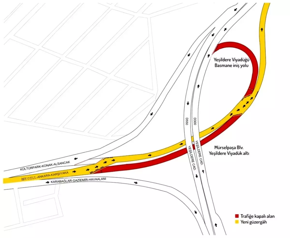 Mürselpaşa Bulvarı\'ndaki trafik akışı değişiyor