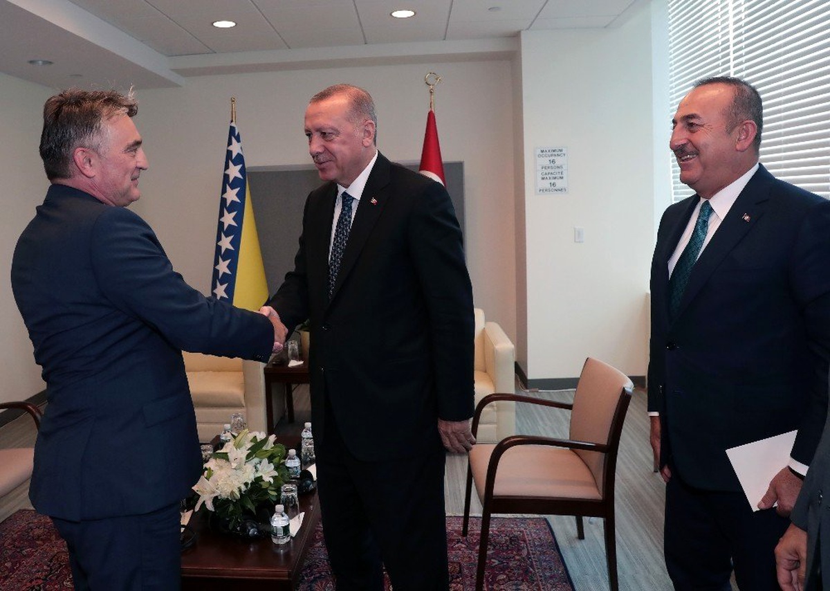 Birleşmiş Milletler 74. Genel Kurulu için New York\'ta bulunan Cumhurbaşkanı Recep Tayyip Erdoğan,...