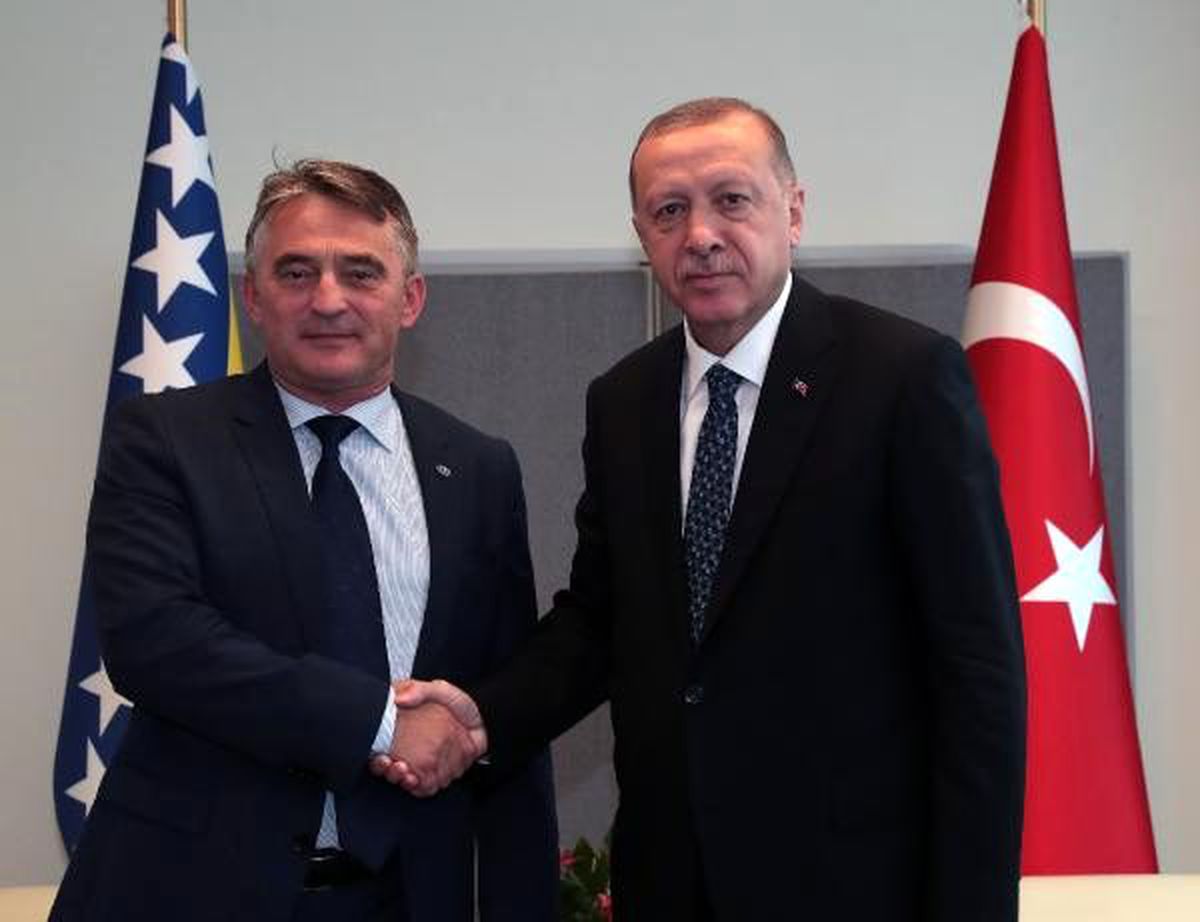 Erdoğan, bosna hersek devlet başkanlığı konseyi başkanı zeljko komsic ile görüştü