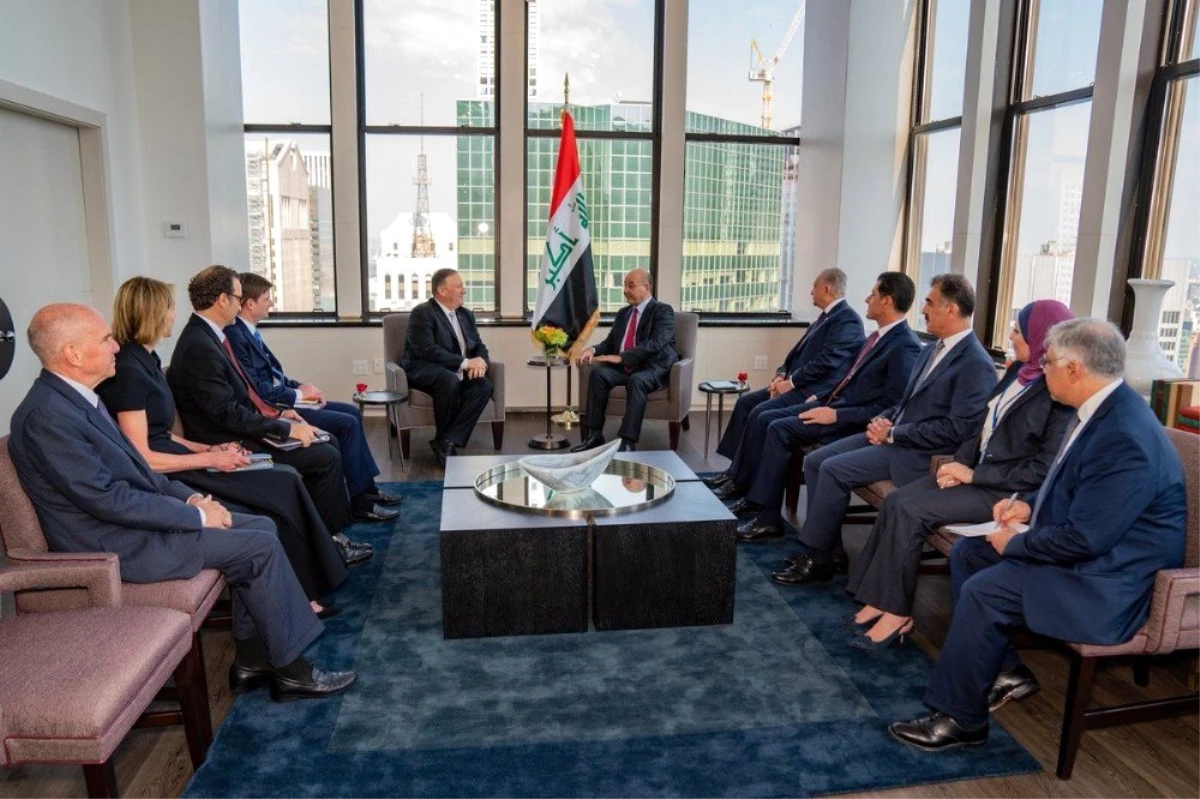 Irak Cumhurbaşkanı Salih, Pompeo ile görüştü