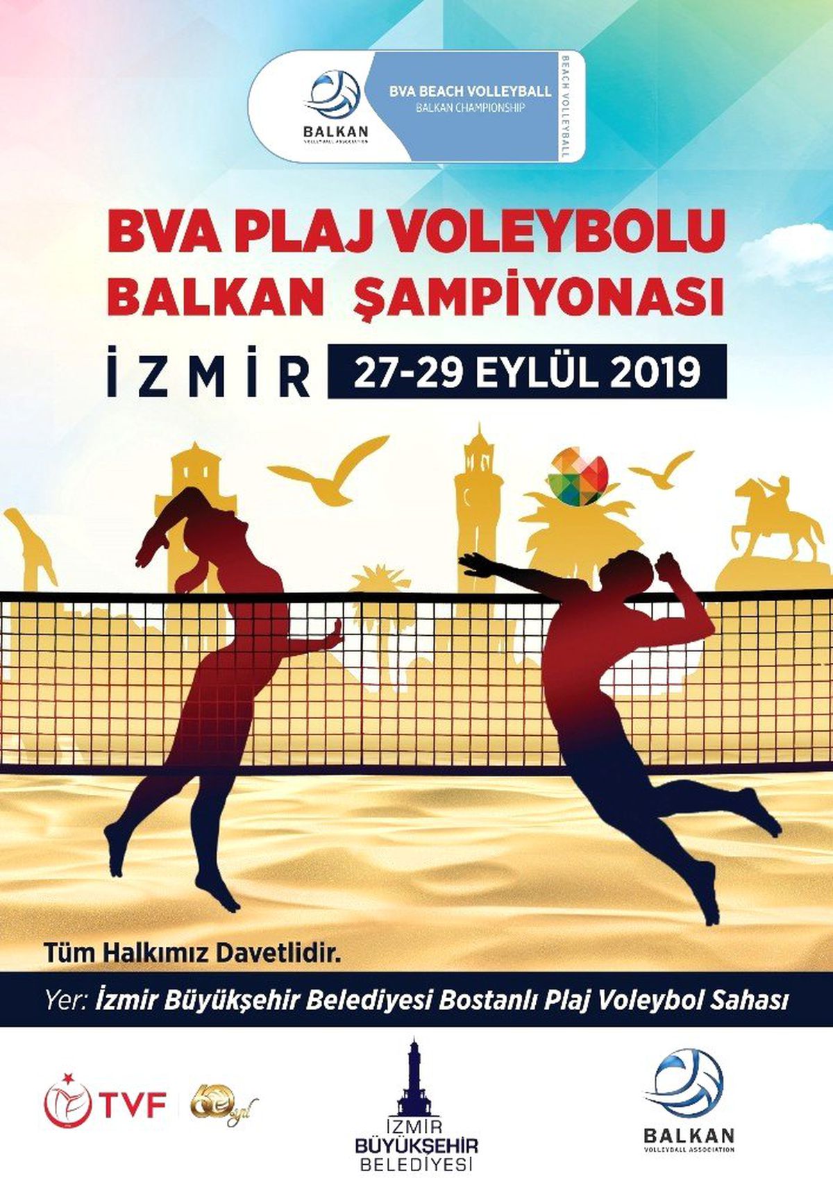 İzmir\'de plaj voleybolu zamanı