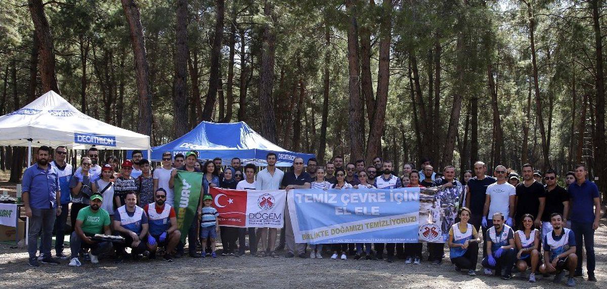 Mesire alanından 265 kilogram çöp toplandı
