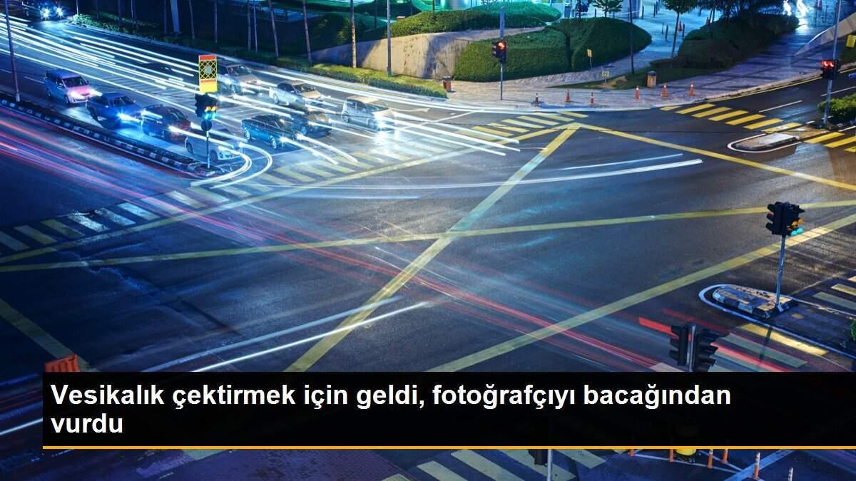 Vesikalık çektirmek için geldi, fotoğrafçıyı bacağından vurdu