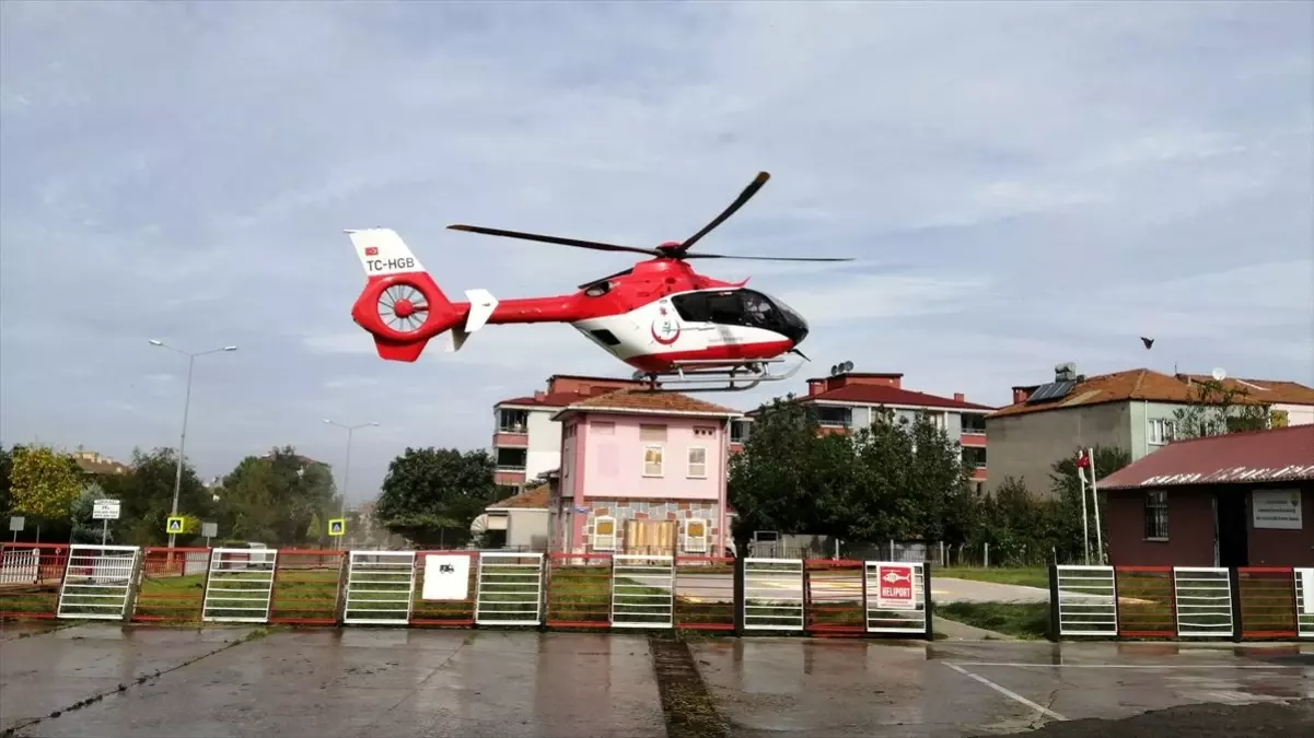 Ambulans helikopter kalp krizi geçiren hükümlü için havalandı