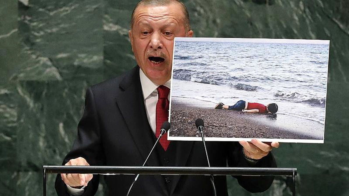 BM\'de konuşan Erdoğan\'dan ABD, Rusya ve İran\'a Suriye\'deki "güvenli bölgeye" destek çağrısı