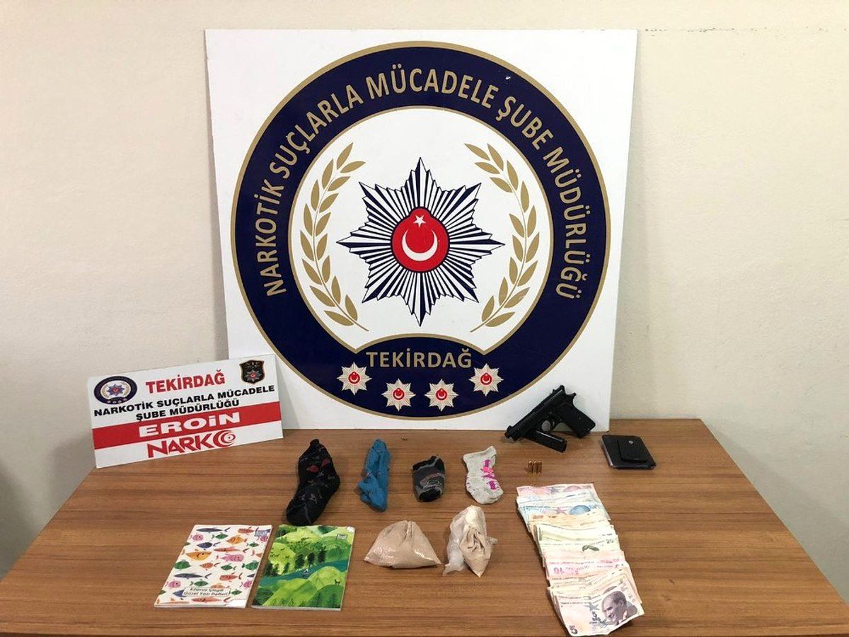 Çorlu polisi eroin ele geçirdi