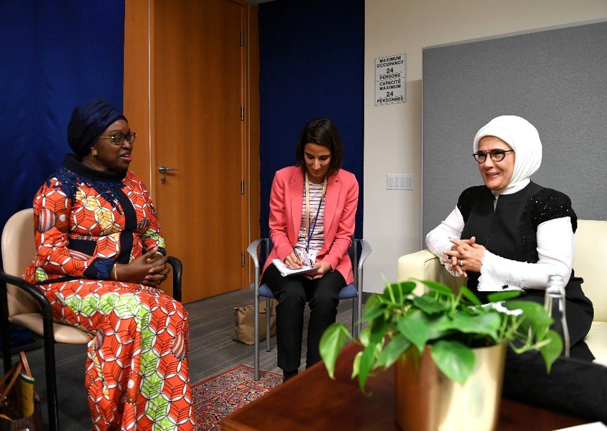 Emine Erdoğan, Afrika Birliği Komisyonu Barış, Kadın ve Güvenlikten sorumlu özel temsilcisi Bıneta...