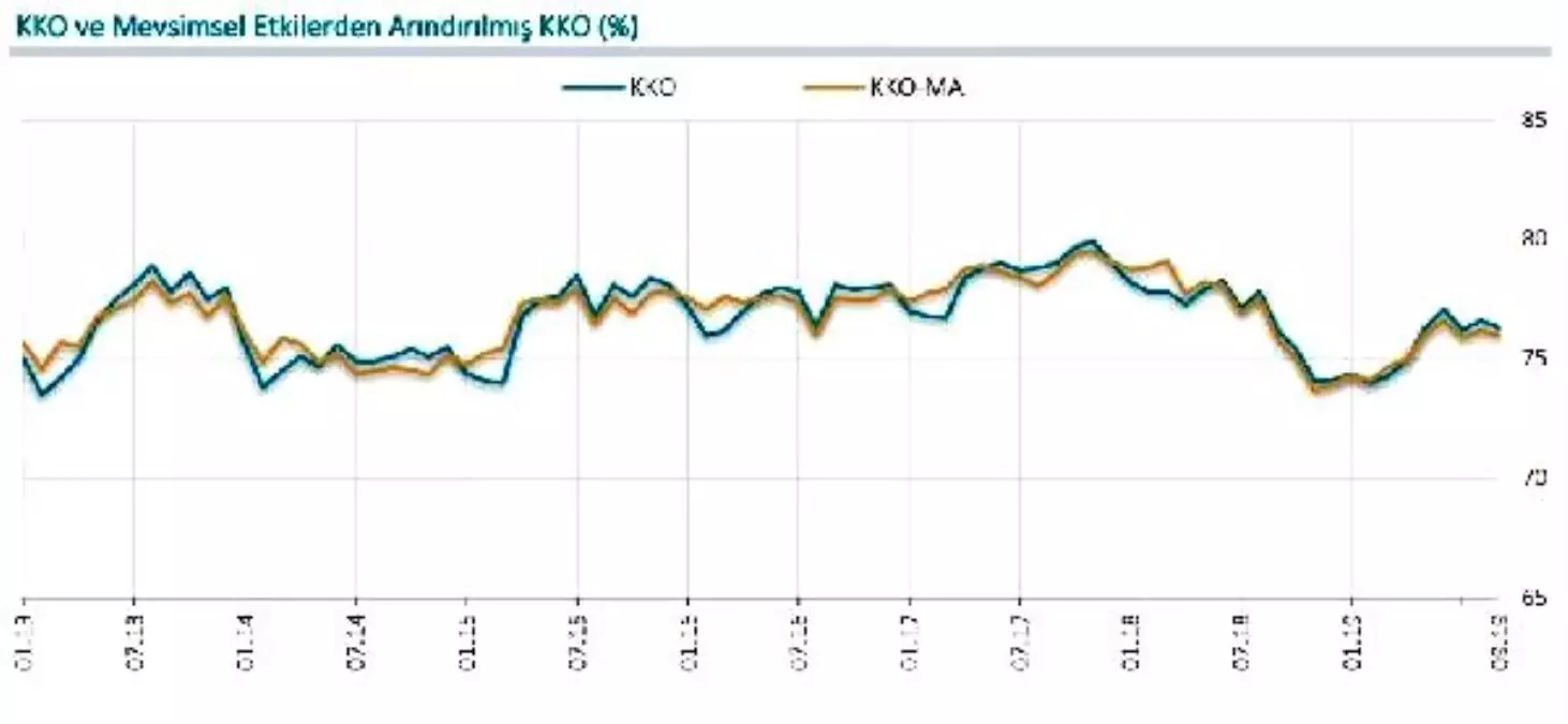 İmalat sanayide kapasite kullanım oranı yüzde 76.3\'e düştü