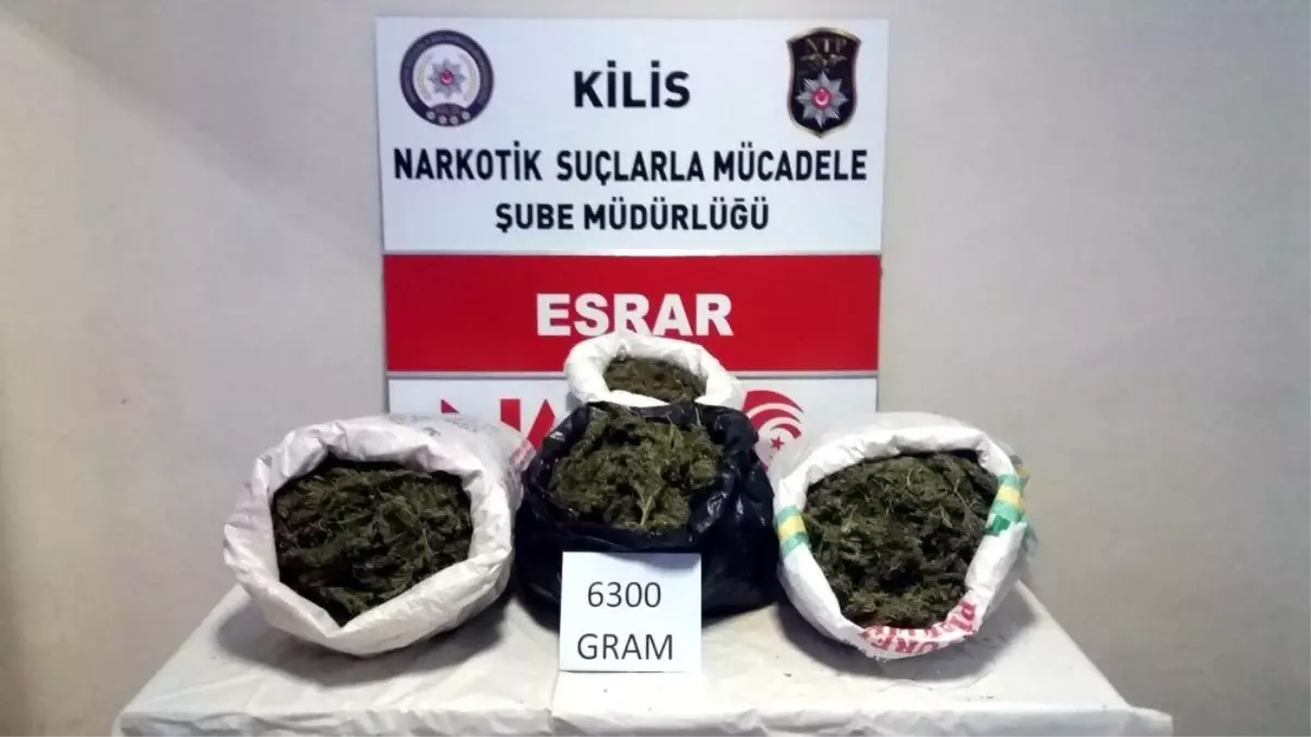 Kilis\'te kubar esrar operasyonu