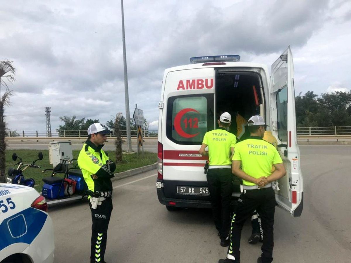 Sinop\'ta trafik kazası: 1 yaralı