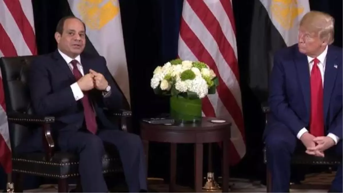 Trump, ülkesinde protesto edilen sisi için "harika bir lider" dedi