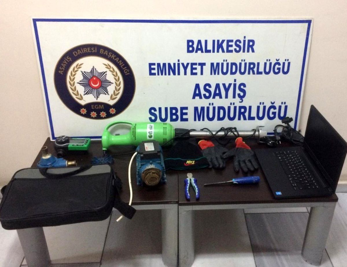 Balıkesir\'de azılı hırsız yakalandı