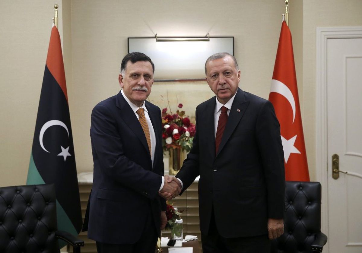 Cumhurbaşkanı Erdoğan, Libya Başkanlık Konseyi Başkanı es-Serrac ile görüştü