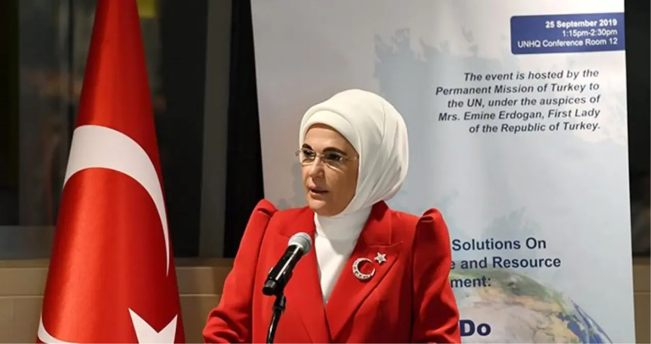 Emine Erdoğan BM\'de Türkiye\'nin "Sıfır Atık" tecrübesini anlattı