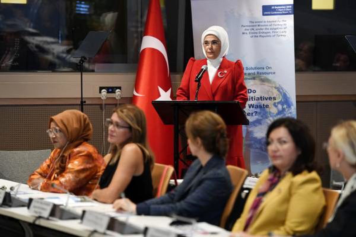 Emine erdoğan: plastik, içtiğimiz suyun, soluduğumuz havanın bir parçası