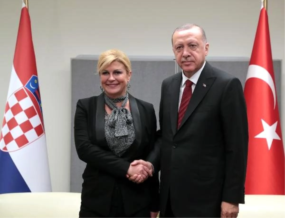 Erdoğan, hırvatistan cumhurbaşkanı kolinda grabar-kitaroviç ile görüştü