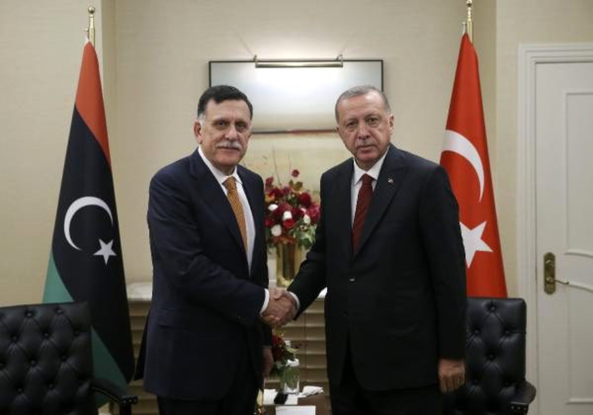 Erdoğan, libya başkanlık konseyi başkanı fayez sarraj ile görüştü