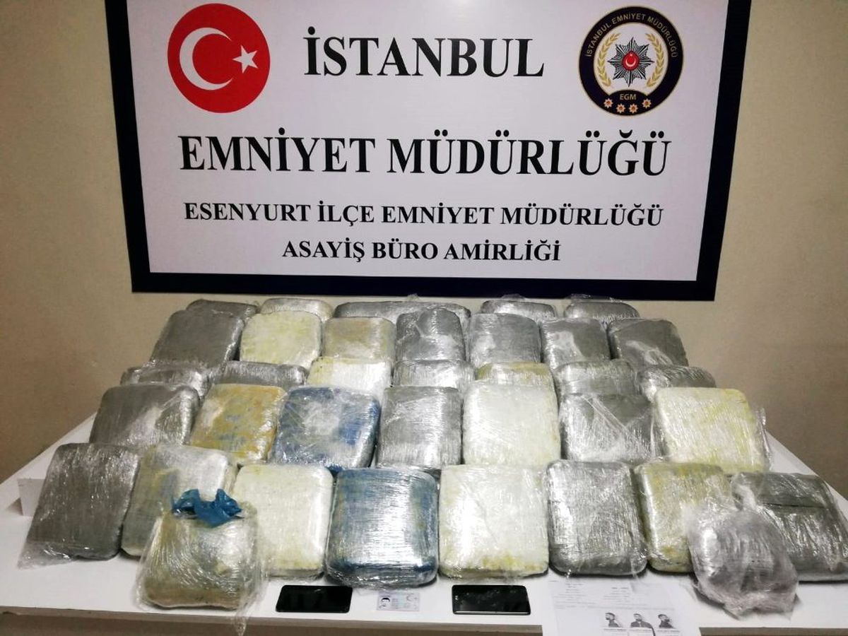 Esenyurt\'ta 38 kilo uyuşturucu ele geçirildi
