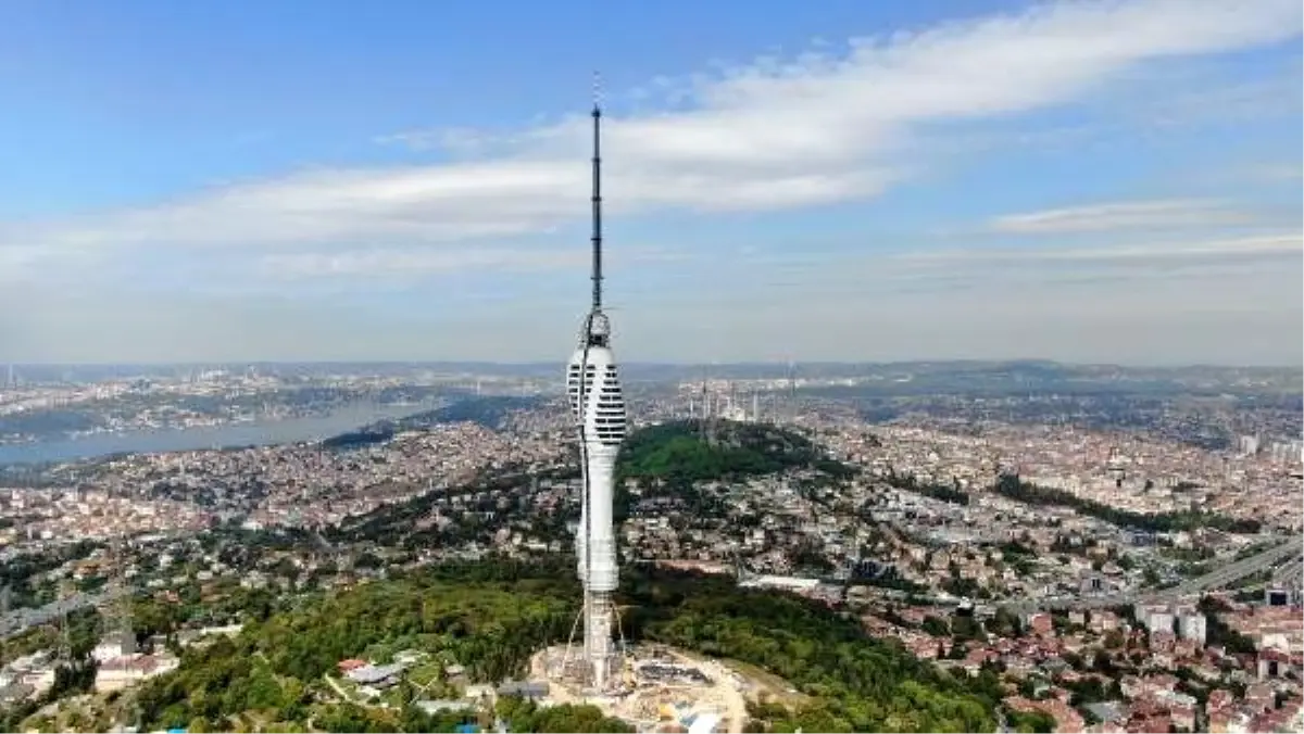 (havadan fotoğraflarla) çamlıca televizyon kulesi\'nde sona yaklaşılıyor