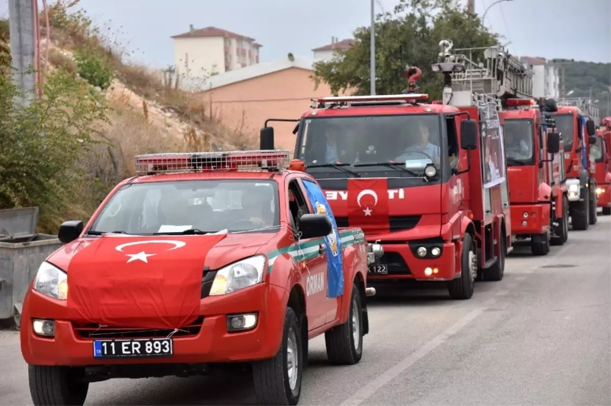 İtfaiye araçlarının sirenleri bu kez itfaiyeciler için çaldı