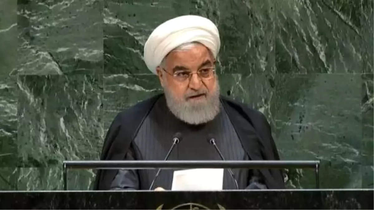 Ruhani, bm\'de abd\'ye yüklendi: yaptırımlar sürerse görüşme olmaz