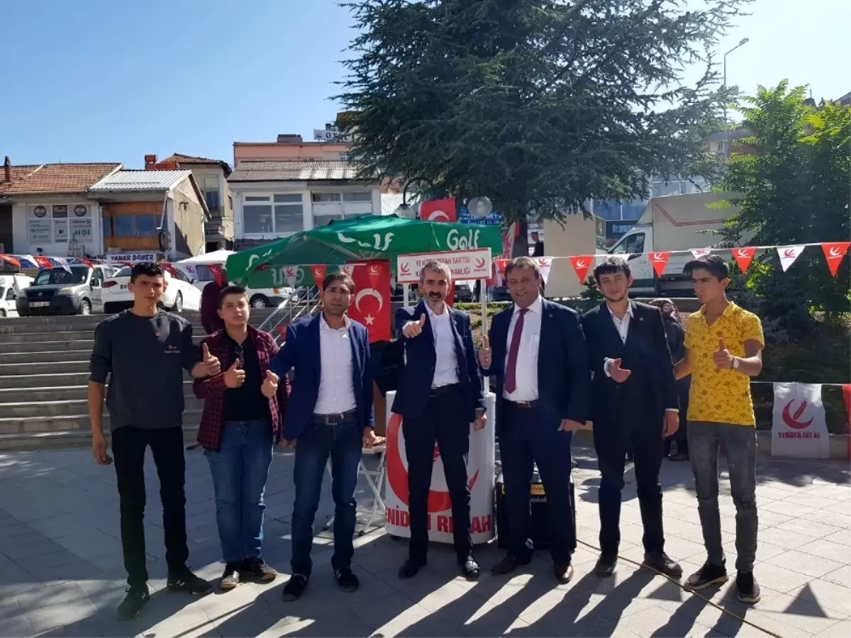 Başkan Yıldız Bünyan\'da Açılan Yeniden Reha Partisi Standını Ziyaret Etti