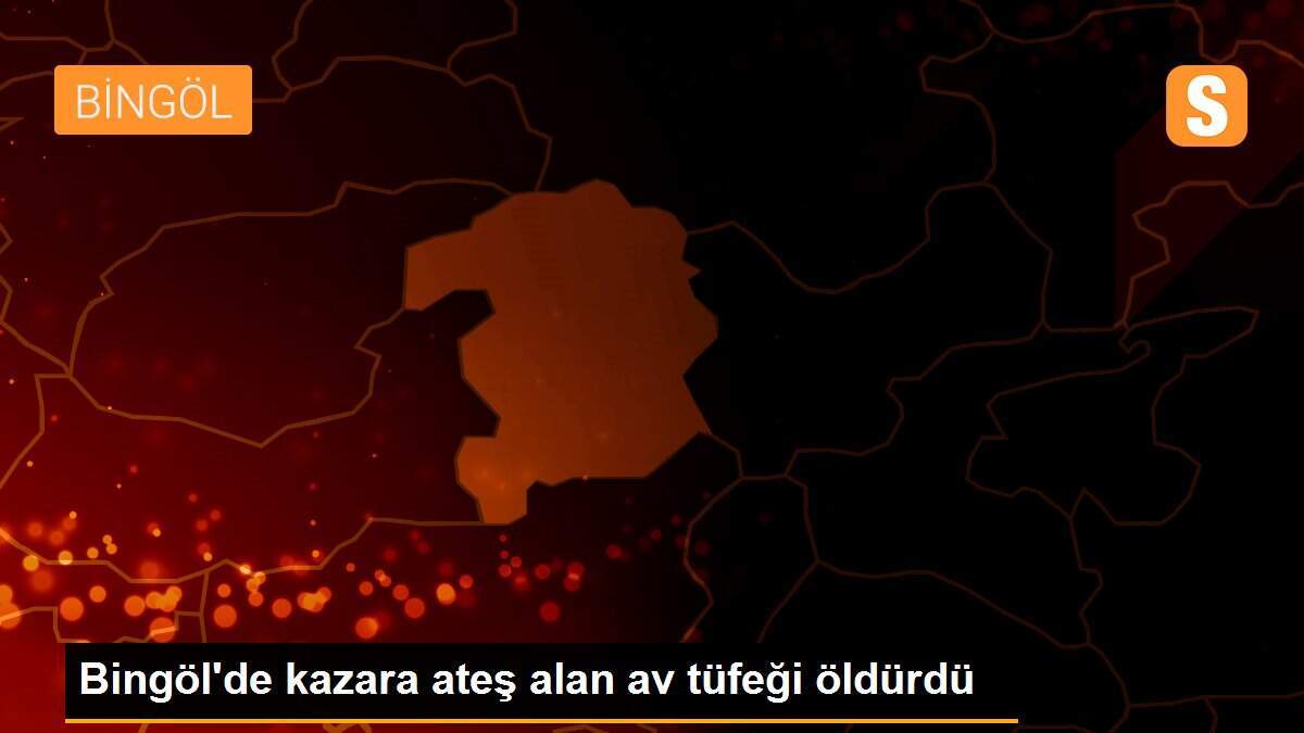 Bingöl\'de kazara ateş alan av tüfeği öldürdü