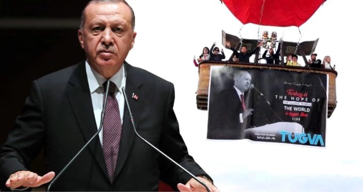 Erdoğan\'ın BM\'deki sözleri, kapadokya semalarında!