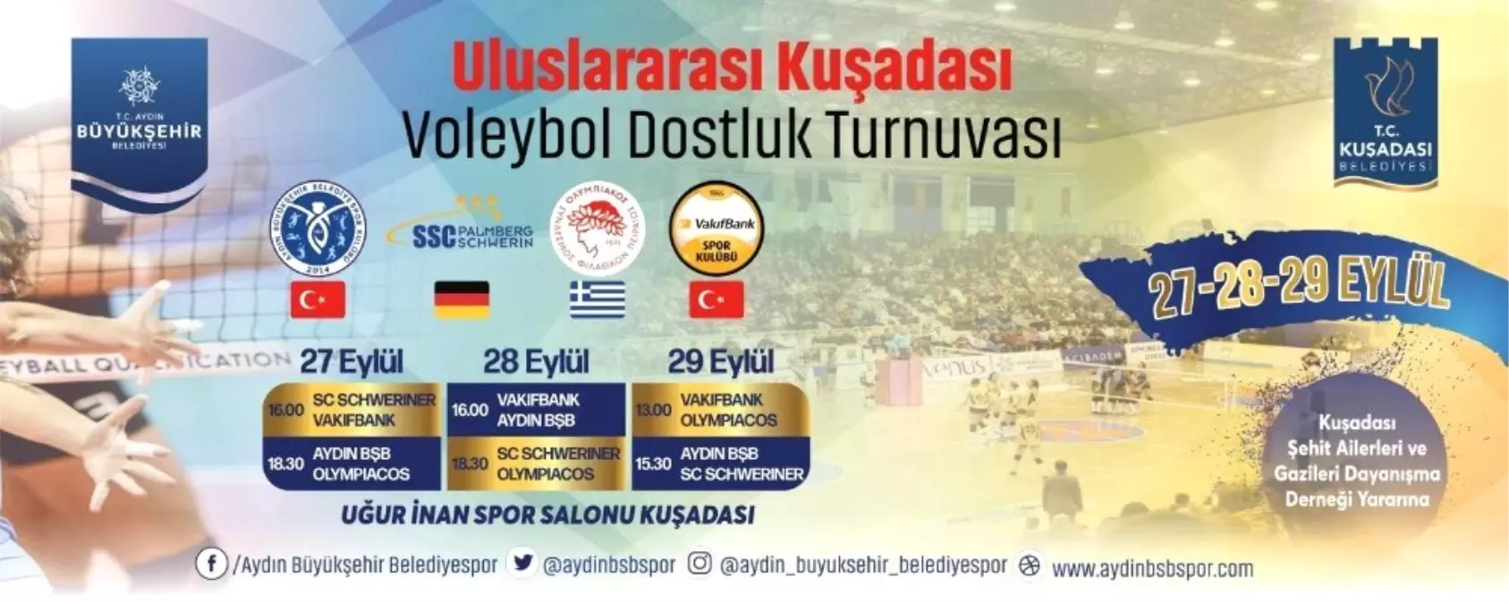 Kuşadası Uluslararası Voleybol Turnuvası\'na ev sahipliği yapacak