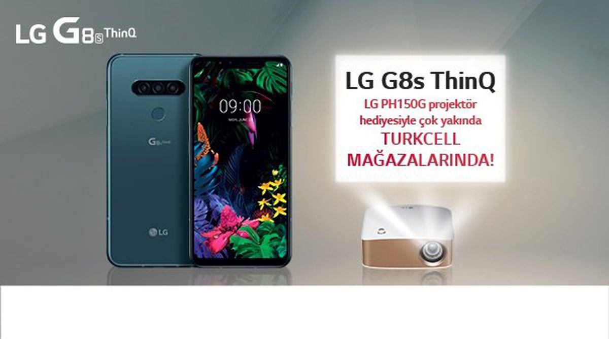LG G8s ThinQ alana LG Projektör Hediye