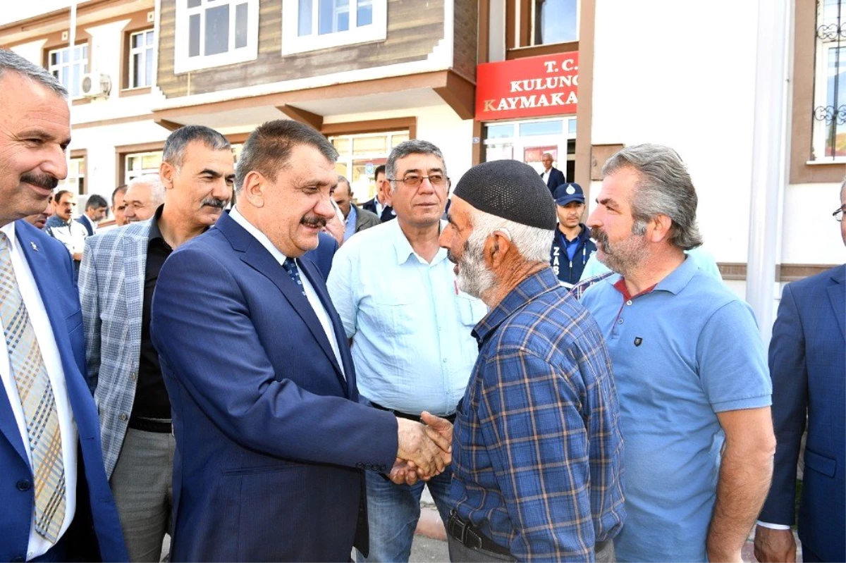 Malatya Büyükşehir Belediye Başkanı Selahattin Gürkan, Kuluncak\'ı ziyaret etti