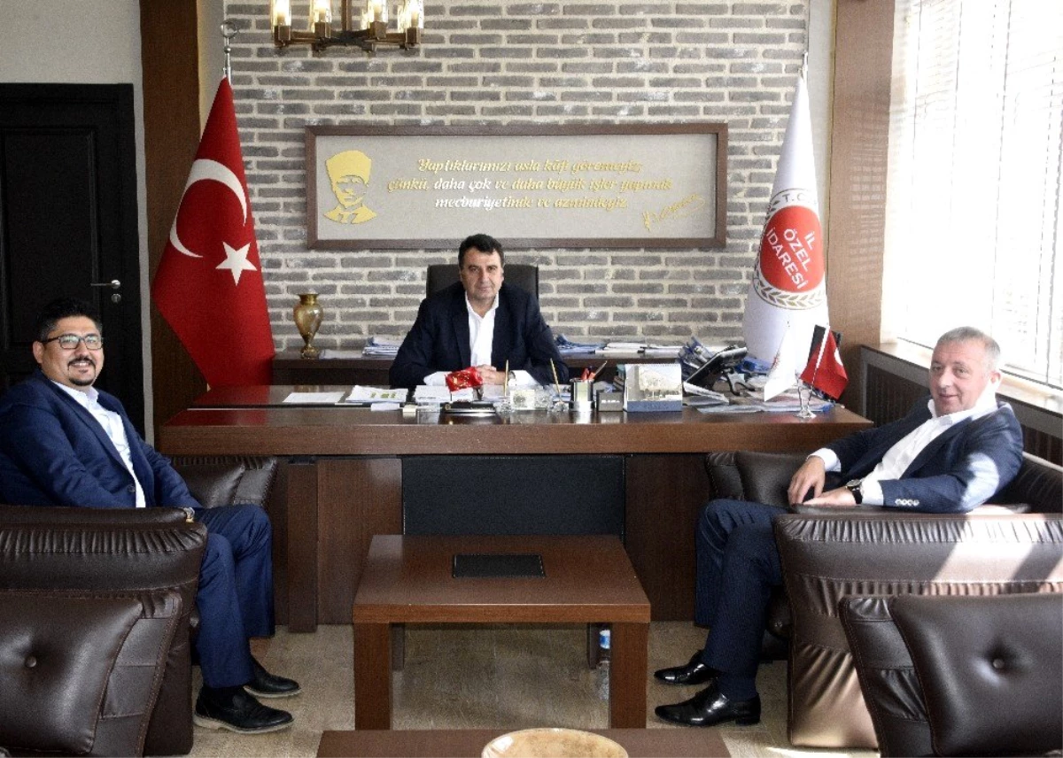 MHP İl Başkanı Aydın, Genel Sekreter Karahasan\'ı ziyaret etti