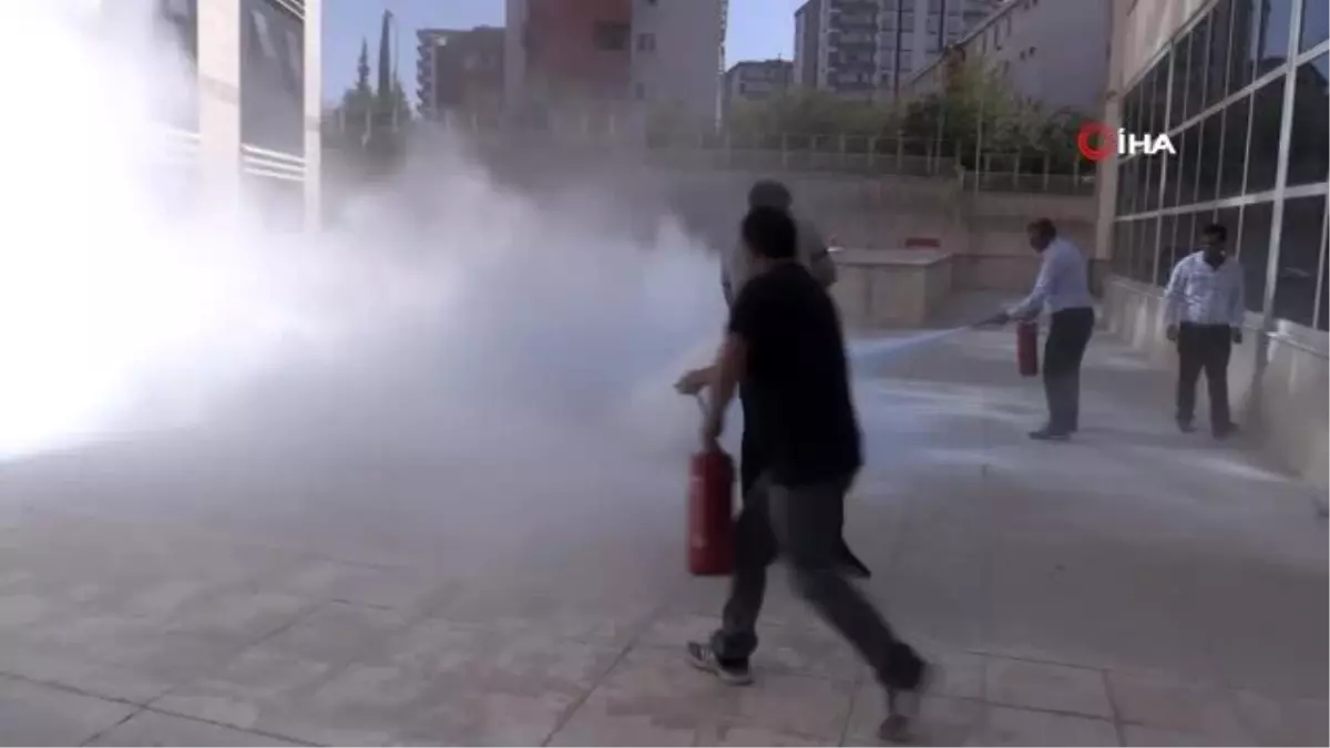 Siirt Devlet Hastanesinde yangın tatbikatı