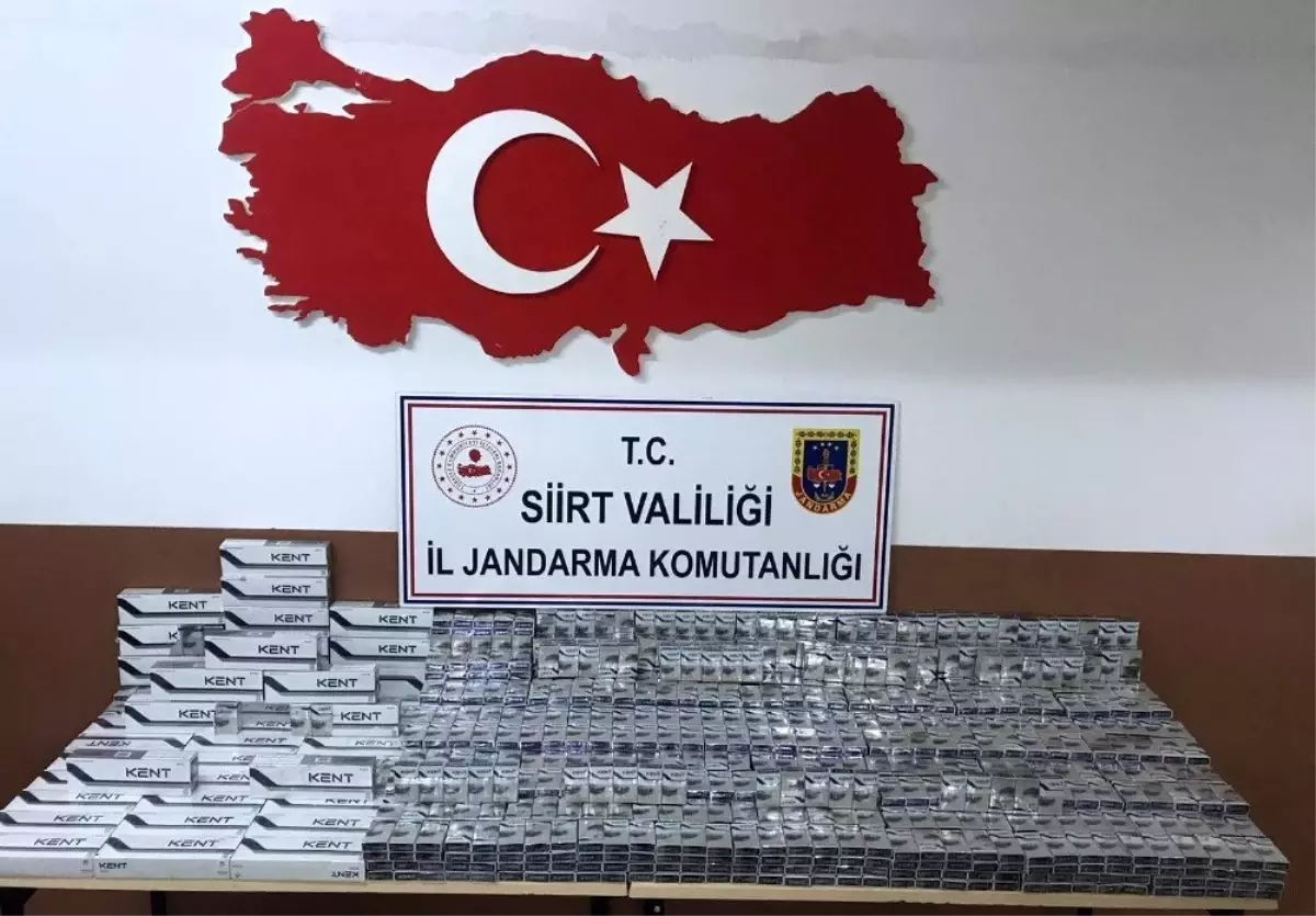 Siirt\'te 2 bin 500 paket kaçak sigara ele geçirildi