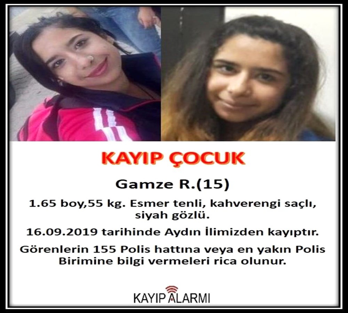 15 yaşındaki Gamze\'den 10 gündür haber alınamıyor