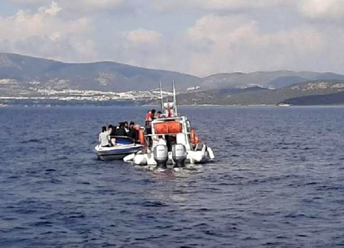 Bodrum\'da 18 kaçak göçmen ile 1 organizatör yakalandı