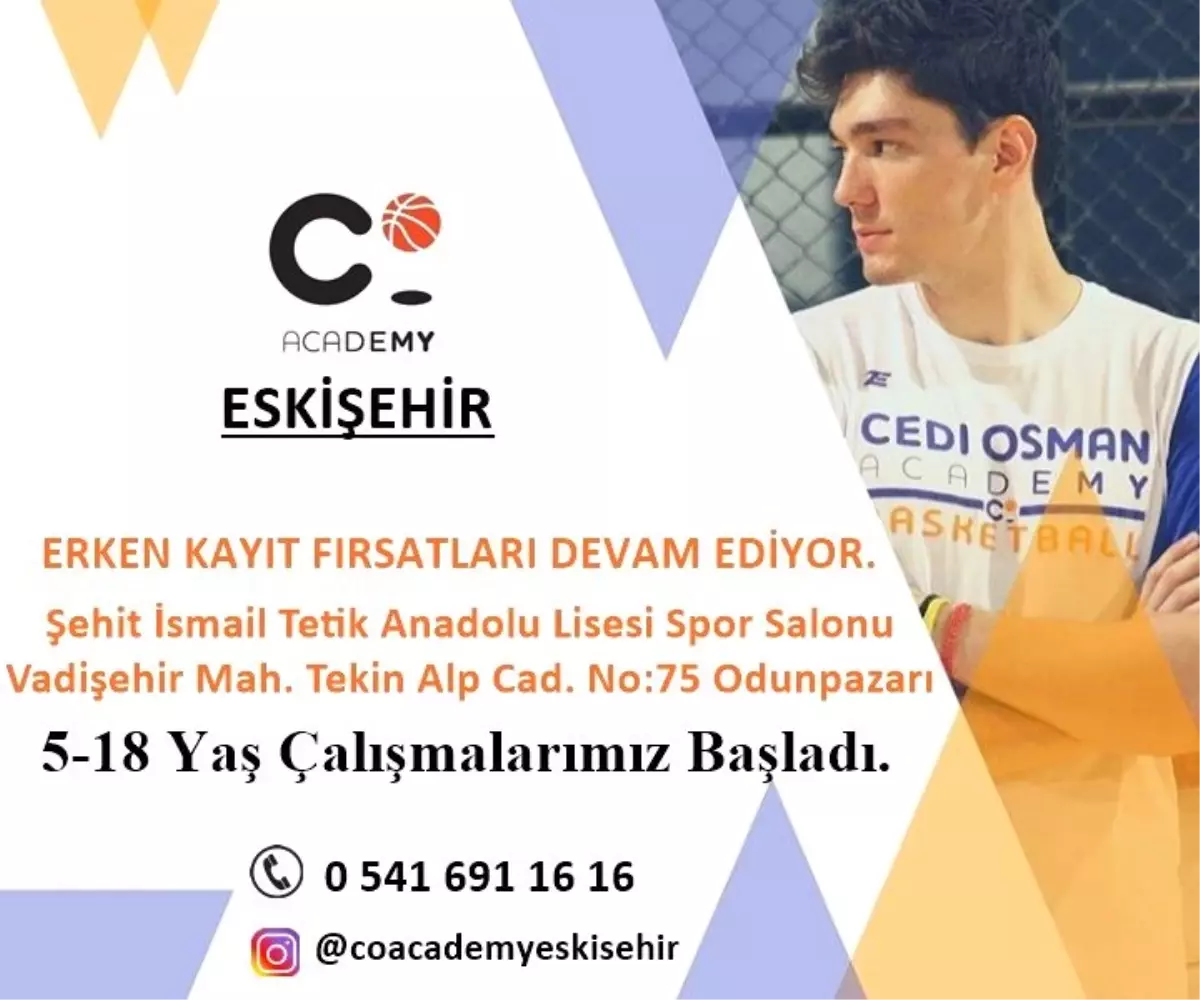 Cedi Osman Academy Eskişehir açıldı