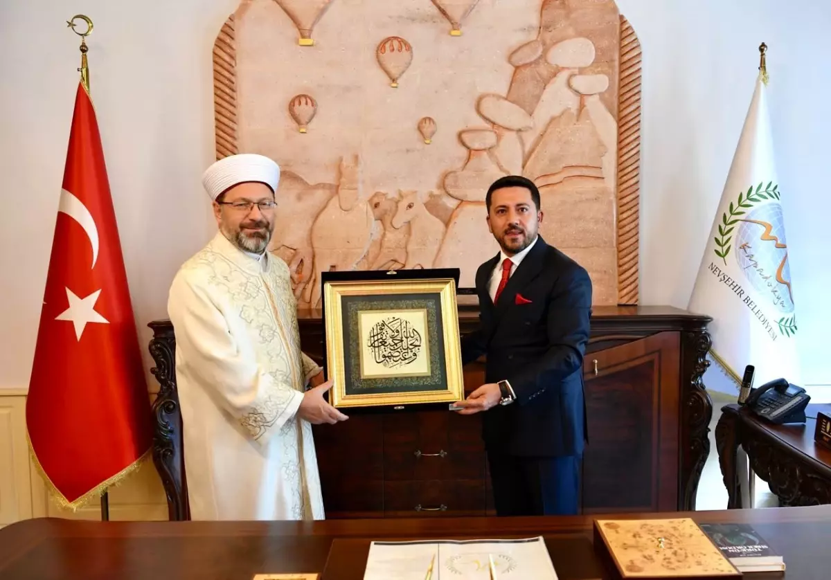 Diyanet İşleri Başkanı Prof. Dr. Ali Erbaş Nevşehir Belediyesi\'nde