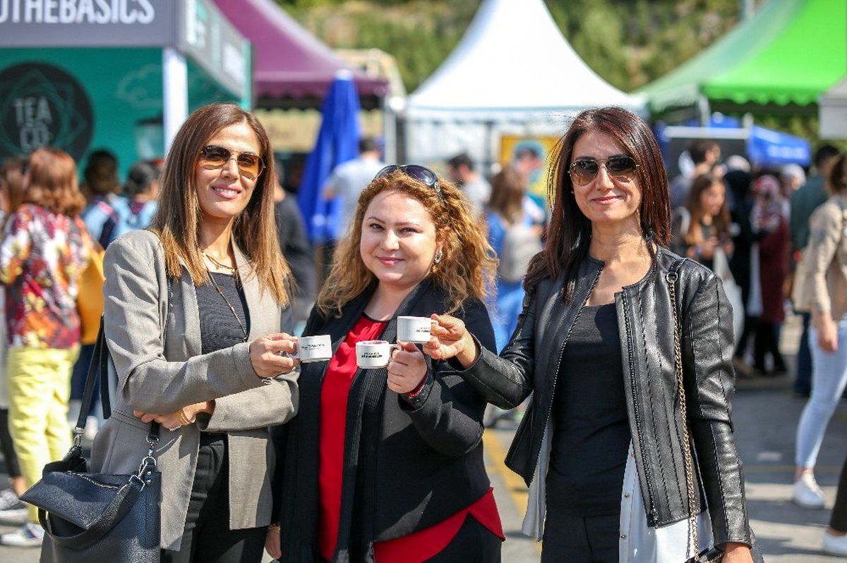 Kahve severler festivalde bir araya geldi