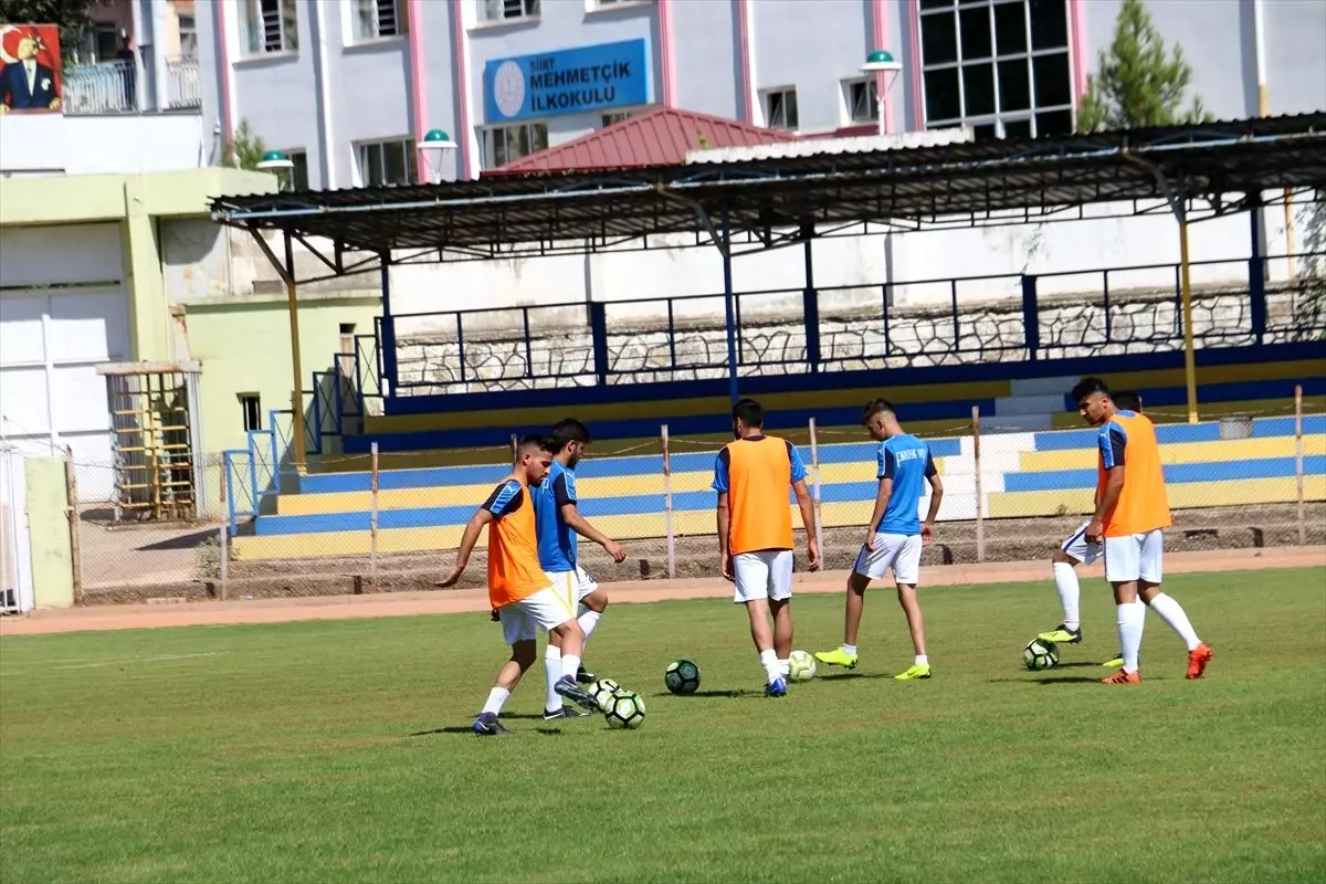 Siirt Özel İdarespor Yüksekova Belediyespor maçı hazırlıklarını tamamladı