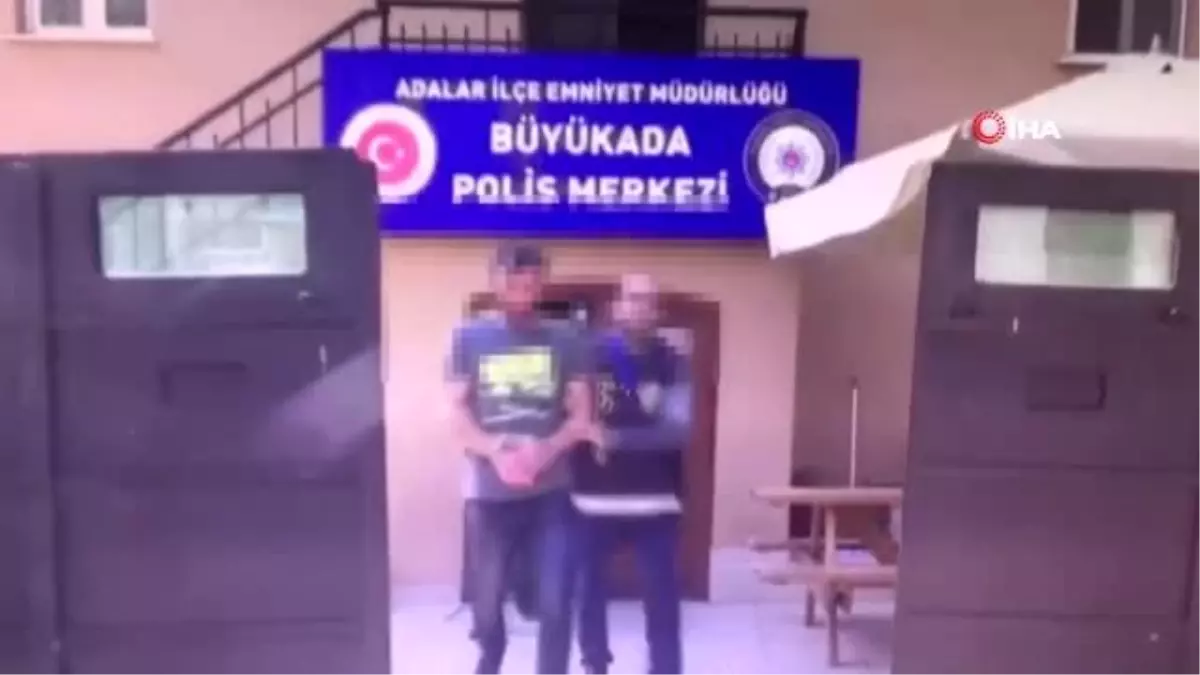 Kınalıada\'da şehir hatları iskelesi açıklarında silahla ateş açan magandalar yakalandı